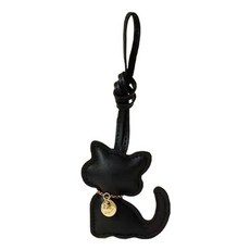 Dnpfel 핸드백용 가죽 가방 참 지갑 백팩 액세서리 귀여운 열쇠고리 여성용 여아용 자동차용 (블랙)116306, 블랙