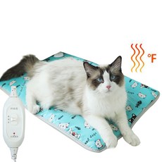 Kingfishe 고양이 전기장판 강아지 전기방석 애완동물 온열매트 전기담요, 직사각형A-40*60cm, 1개