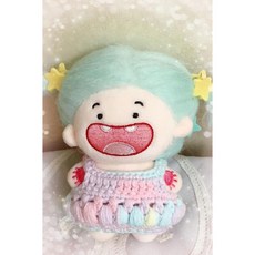 귀여운 봉제 인형옷 인형 꾸미기 니트 의상, 10cm, D. 마카롱스커트(인형제외), 1개