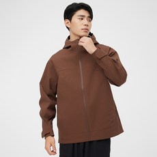 六防機能情侶款全熱封壓膠連帽衝鋒衣 - 2026新款戶外團體服工裝夾克男女同款長款運動保暖夾克, S码 建议体重（45-55公斤）, 深咖