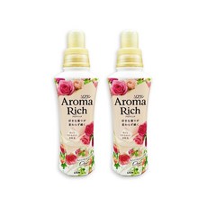 日本 LION獅王 Aroma Rich 衣物香氛柔軟精 480ml - 長效除臭 蓬鬆 防褶皺, 1個, 703玫瑰(粉)