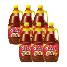 초고추장 2.2KG 6개매콤한소스 매콤한양념 고추 회초 초고추 양념초 가정용초 초장, 1개