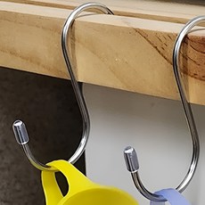 S자고리 스텐 행거 다용도 에스 후크 걸이 1P, 1개