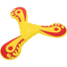 야드웨 부메랑 부드러운 EVA용 초보자용 던지기 디스크 해변 모험 뒷마당 즐기기 생일 선물 가족 유대 활동, 노란색