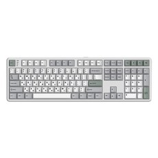 한성컴퓨터 3모드 폼떡 가스켓 기계식 키보드 딥블루 뽀송 38g, 저소음 적축, GK798PRO, 메탈화이트