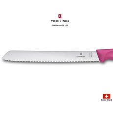 Victorinox瑞士維氏彩廚系列21公分麵包刀(6色可選)，瑞士製造，輕鬆切麵包不掉屑, 粉紅色, 1個