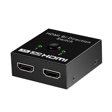 HDMI 스위치 4k 스플리터 EXKOKORO 알루미늄 HDMI 스위치 셀렉터 박스 2 in 1 출력 수동 HDMI 허브는 Xbox PS5/4/3 프로젝터 블루레이 노트북, HDMI 스위치 4k 스플리터, EXKOKORO 알루미