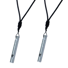 2개 세트 방범 생존 휘슬 호루라기 목걸이 호신용, 1세트, 스텐(T4673) 2개