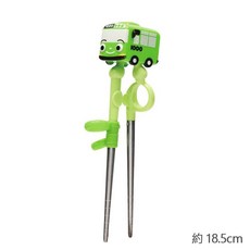 里和 韓國製 lilfant 小巴士TAYO 太友小巴士 304不銹鋼, 1個, 立體學習筷 綠色, 綠色, 立體學習筷