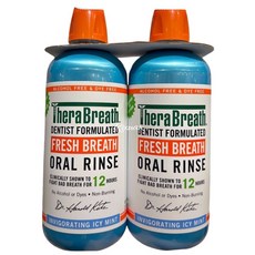 TheraBreath 凱斯博士 漱口水 冰涼薄荷, 1個, 一組2罐價--冰涼薄荷, 1L
