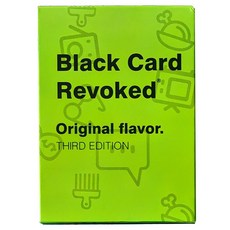 臺灣發貨-跨境black card revoked third 全英文卡牌聚會紙牌玩具遊戲, third edition綠色, 1個