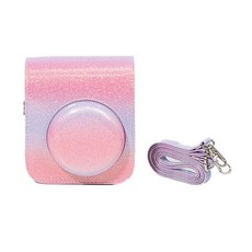 拍立得 MINI12 炫彩星空皮套 相機包 (副廠), 1個, 粉紫