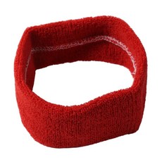 면 탄성 땀밴드 농구 스포츠 헤드밴드 체육관 피트니스 땀 흡수 헤어밴드 배구 테니스 러닝, Color: 3. red, 1개