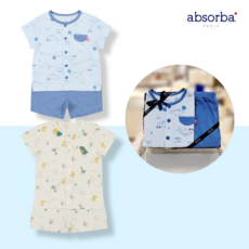 [빠른출고] 압소바 반소 내의 2Color 임신 출산 선물 백일 돌선물 조카선물 신생아 내의 여아 남아 아기 상하복