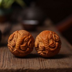 崖柏木雕象形手把件 按摩解壓盤玩, 崖柏, 1個