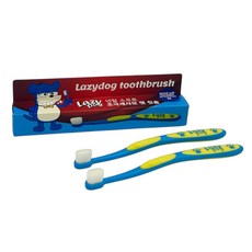 잇몸 보호를 위한 초 극세사모 펫 칫솔 강아지 고양이 치석 관리 레이지독 칫솔(S/M), 1개, M (소~중형견용)