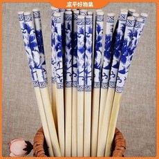 CP 臺灣發貨【500雙】一次性筷子青花瓷酒店飯店專用家用商用型每雙獨立包裝廠家直銷, 1個, 500雙,5.5cm-22cm青花筷批發價