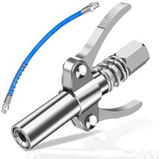 그리스 커플러 빠른 잠금 해제 루브 피팅 11 81인치 튜브 공압 전기 미니 8인치 Npt 엔드 12000 PSI 헤비, 그리스 건 커플러 퀵 락 앤 릴리스 윤활 그리스 건 팁