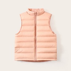 輕羽絨兒童立領保暖背心 羽絨背心 馬卡龍色系 男女童保暖馬甲