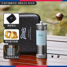 Bincoo SM12 手搖磨豆機 外調鋼芯, 升級鍍鈦磨芯-槍灰, 1個