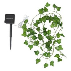 太陽能燈串 LED裝飾燈 庭院氣氛造型背景燈, 1個, 楓叶常春綠藤燈-暖光