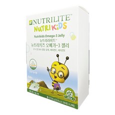 암웨이 Amway 뉴트리라이트 뉴트리키즈 오메가-3 젤리 X 2팩, 273.6g, 1개