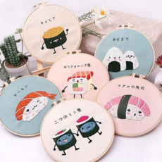 diy 자수 키트 프랑스 초보 선물용 자수 diy 키트 만들기 세트 핸드메이드 인테리어 미니어처 홈데코