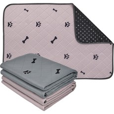 LOOBANI 可水洗寵物尿墊 四層結構防漏 速乾除臭 超吸收 適用於廁所訓練或老犬失禁, 1套, 1個裝