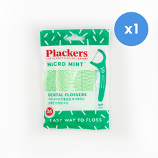 플랙커스 마이크로 민트 치실, 8cm, 36개입, 1개