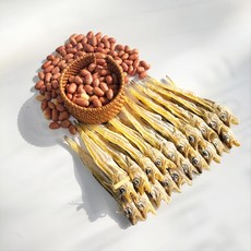 노가리 땅콩 세트 볶은땅콩 맥주안주 줄노가리, 1세트, 20미