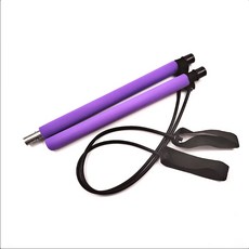 코히모 홈트 필라테스 스틱 스트레칭 탄력 밴드 요가 봉 4W337, 퍼플, 1세트