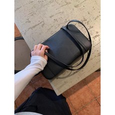 toae Smore Bag 真皮車線通勤方包 荔枝紋 多色肩背包, 1個