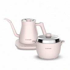 大同 TATUNG 輕享料理組(2機1底座) TAC-0309EA-P 春櫻粉 小電鍋 電茶壺