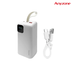 [애니존] 휴대용 선풍기 전용 보조배터리 30 000mAh C타입, 단일, 애니존 보조배터리30000mAh