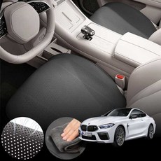 BMW M8(G15)(19~) 차량용 초슬림 통풍 시트 커버 블랙 2개 세트