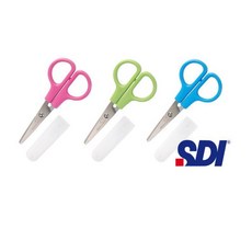 富福里 SDI 手牌 NO.0857D 兒童迷你剪刀 兒童安全剪刀 附蓋 (4-3/4吋), 1個