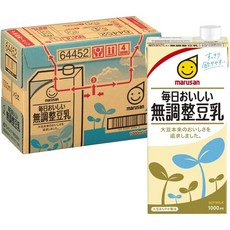 무첨가 두유, 12개, 1L