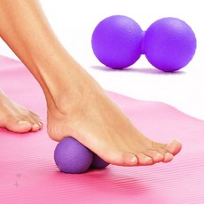 근육 이완 마사지 볼 발바닥 등 허리 목 어깨 종아리 셀프 지압 운동 후 피로, 1개, 퍼플