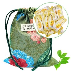 핸드메이드 복주머니파우치(후공진향 기앤진에센스60매) 면20수 카키S, 60개