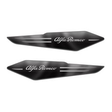 자동차 반사 바디 사이드 펜더 장식 스티커 배지, 3. Black, A. For Alfa Romeo
