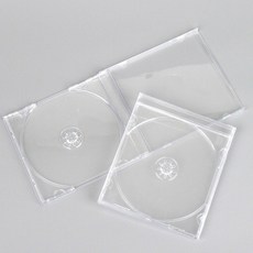 트레분 투명 CD 케이스 오디오 스토리지함 보관 디스플레이