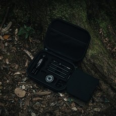 CARGO 燈架套件組 軍綠/沙色/黑色【野外營】附收納盒 露營燈架, 黑色, 1個