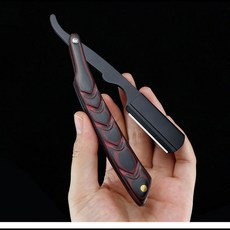 남성용 전문 이발사 면도기 수동 스트레이트 엣지 스테인레스 스틸 블레이드 포함 접이식 신제품, 1개