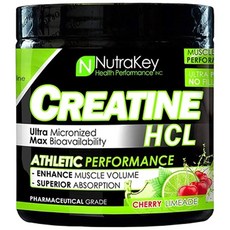 NutraKey HCL肌酸運動保健粉 櫻桃檸檬汽水口味, 1罐, 187g