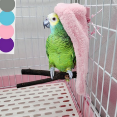 앵무새 방한 포치 따뜻한 코너 새보온 앵무새 겨울 하우스 케이지 부드러운, 그레이