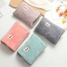 可愛卡通造型熱水袋 暖手袋 熱敷袋 注水熱水袋 龍貓充電熱水袋, 1個, 熊(質感灰)-A04