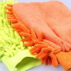 먼지청소 극세사 청소장갑 유리닦기 자동차 세차 실내 가구 먼지털이 손걸레 양면, 양면세차장갑, 1개