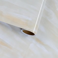 VaryFloral 베이지 크림 화이트 대리석 접촉 용지 필 앤 스틱 조리대 자체 접착 벽지 비닐 랩 홈 데코 사전 붙여 넣은 카운터 탑 커버 캐비닛 테이블 책상용 59.9 x