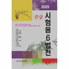 큰글 시험용 6법전(2025), 법률출판사