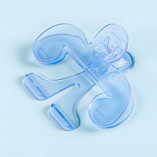 創意透明書夾 帶支架 多功能文件夾 學生文具, 藍色, 1個